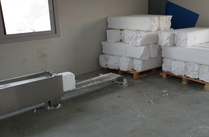 Sagex compacté, prêt pour le recyclage
